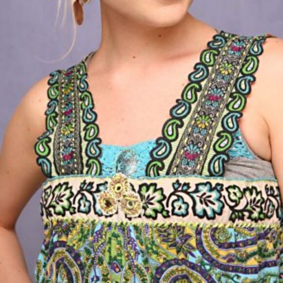 Free People Banded Border Tank ASO Alex Russo - Picture 5 of 12